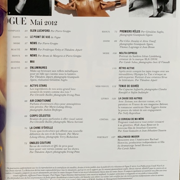 Paris Vogue Laetitia Casta - Picture 7 of 13